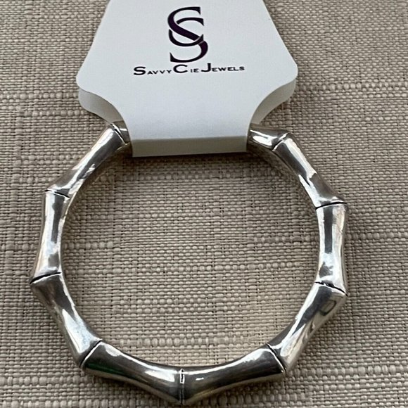 savvy cie Jewelry - Savvy Cie Jewelry Women Bracelet BS925 Silver Tone Wrist band New